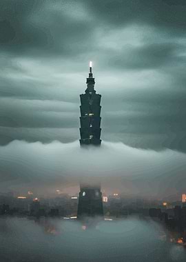 Taipei 101 in the Clouds