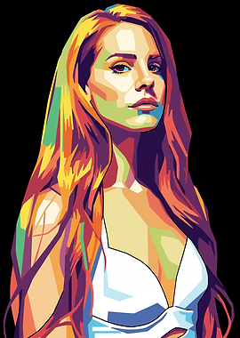 Lana Del Rey Pop Art Portrait