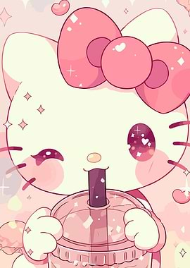 Hello Kitty Boba Tea