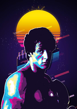 Rocky Balboa Retro Art