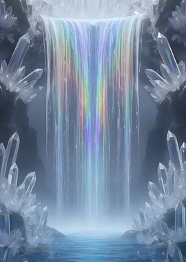 Rainbow Waterfall Crystal Cave