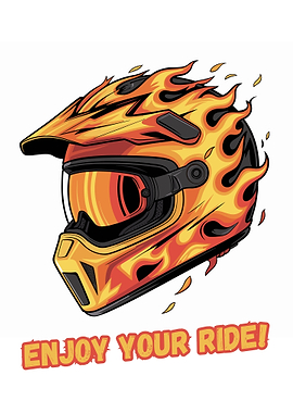 Helmet Motorcross Enjoy your Ride