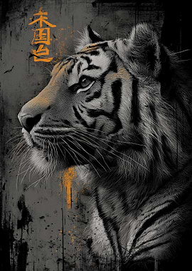 Ukiyo Minimalism Tiger