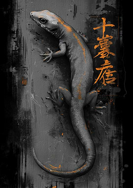 Ukiyo Minimalism Lizard