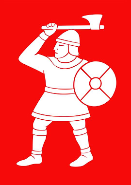 Fighting Man Anglo Saxon Harold Godwinson Banner Flag