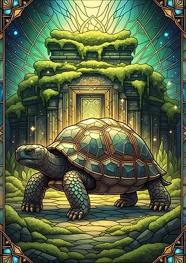 Stained Glass Turtle Temple