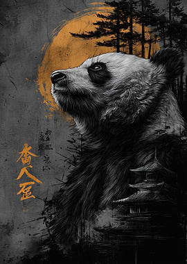 Ukiyo Minimalism Panda