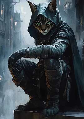 Hooded Cat Assassin