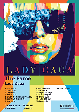 Lady Gaga - The Fame Album Art