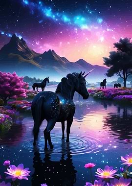 Unicorns Magical Landscape
