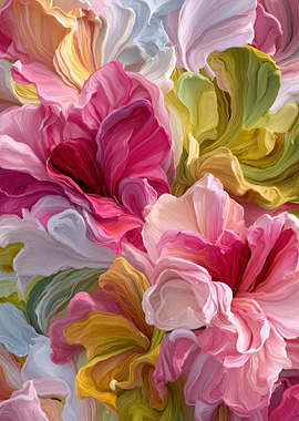 Abstract Spring Floral Petals