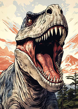 Roaring T-Rex Dinosaur