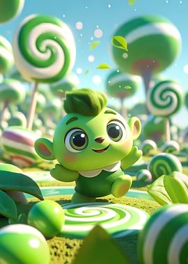 Elvis Boba Bear in Peppermint Park