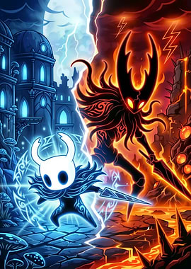 Hollow Knight: Ice and Fire Duel