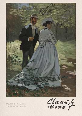 Bazille et Camille by Claude Monet