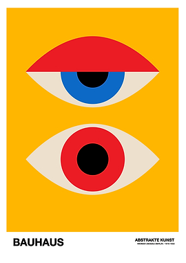 Bauhaus Abstract Eyes Art