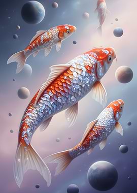 Koi Fish in Space