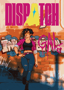 Dispatch Gal Graffiti Art