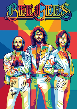 Bee Gees Pop Art Portrait