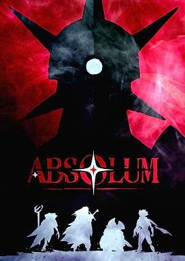 Absolum Fantasy Team Silhouette Poster