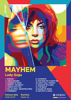 Lady Gaga Mayhem Album Cover Art