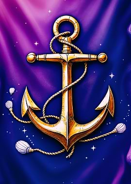 Golden Anchor on Cosmic Background