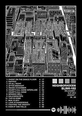 Blink-182 Neighborhoods Album Cover Art