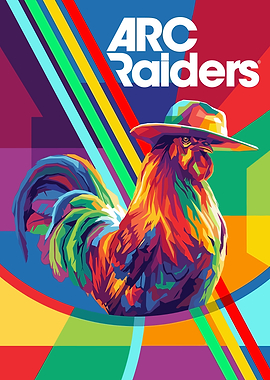 Colorful Rooster with Hat - Arc Raiders