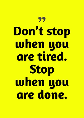 Inspirational Quote on Yellow Background