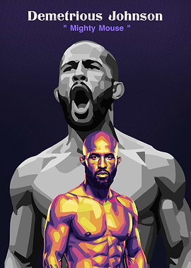 Demetrious Johnson 'Mighty Mouse' Art