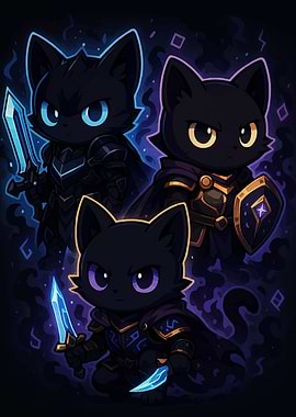 Fantasy Cats Warriors