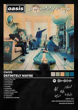 Oasis - Definitely Maybe Album Cover