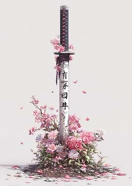 Katana with Cherry Blossoms