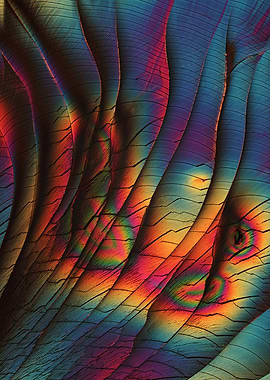 Abstract Colorful Wavy Texture