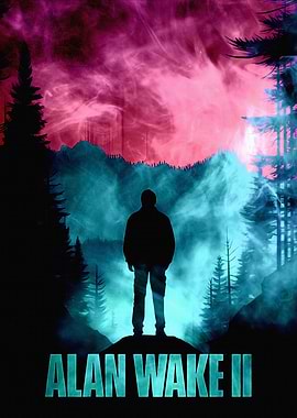 Alan Wake II Silhouette Poster