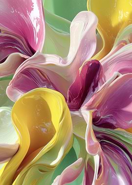 Abstract Spring Petals