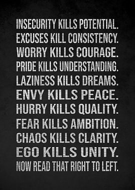 Inspirational Text Art on Dark Background v3