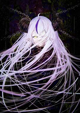 Anime Girl with Horns and Chains