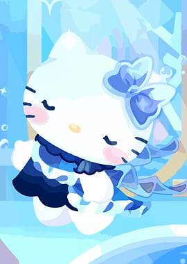Hello Kitty in Blue Dress
