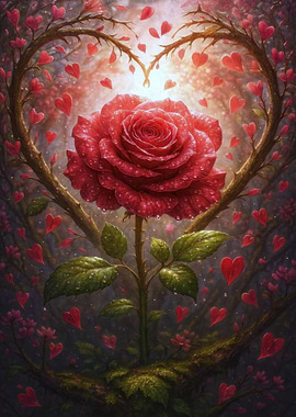 Red Rose Heart