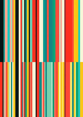 Colorful Vertical Stripes Abstract Pattern