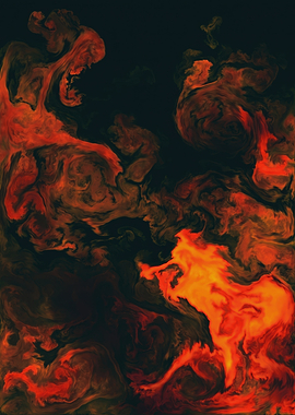 Abstract Red and Black Energy