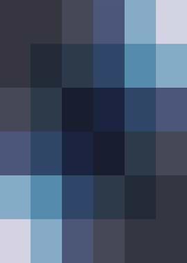 Abstract Blue Pixel Pattern