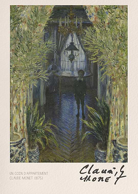 Claude Monet's Apartment Corner, 1875