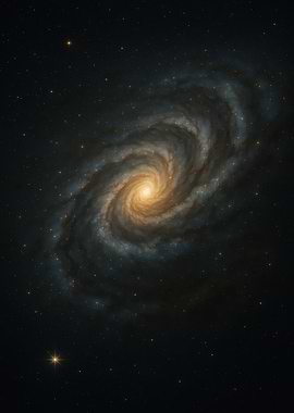 Spiral Galaxy in Deep Space