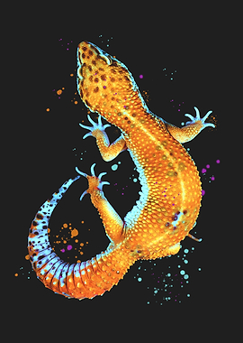 Leopard Gecko Watercolour