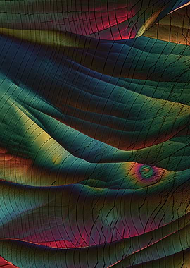 Abstract Multicolored Textured Waves