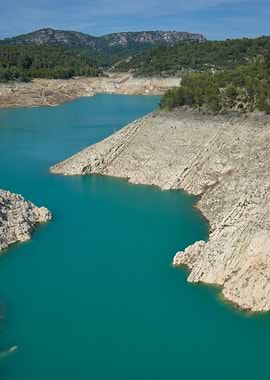 Turquoise Lake Landscape