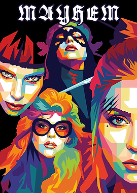 Mayhem Pop Art Portrait