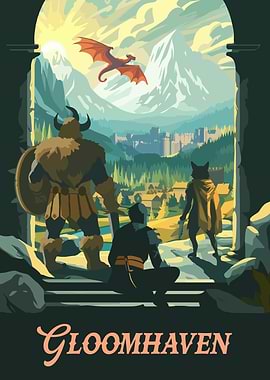 Gloomhaven Board Game Inspired Illustration